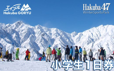 エイブル白馬五竜&Hakuba47スキー場リフト券＜小人1日券1枚＞