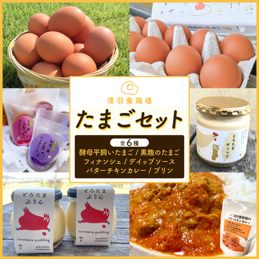 たまごセット 濃厚たまご＆絶品加工品 6点セット 益子町 BC009