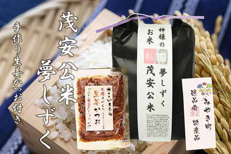BF032_【令和７年度産新米】 茂安公米 5ｋｇ みやき町産 夢しずく・みやき町産さがびより 生姜かつお（60ｇ）セット【2025年10月中旬過ぎより順次発送】