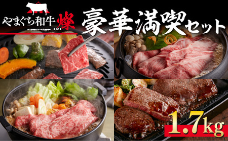 BH0501[共通返礼品]やまぐち和牛燦(きらめき)豪華満喫セット(1.7kg)