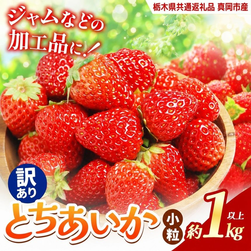 いちご 訳あり サイズランダム とちあいか1kg以上【2027年先行予約】 | 苺 イチゴ 栃木県共通返礼品 真岡市産 栃木県矢板市