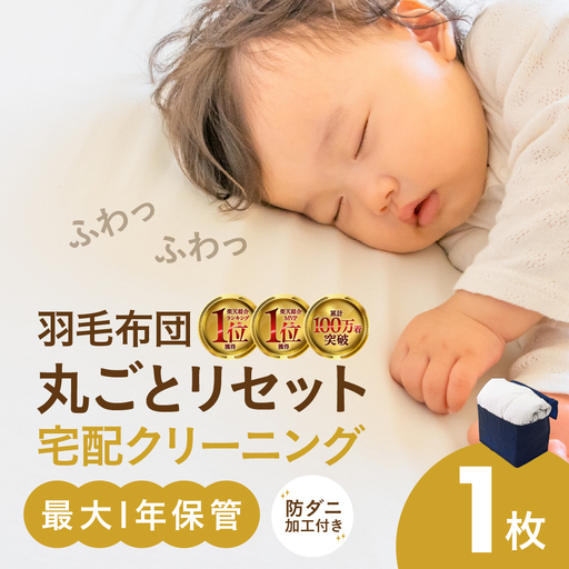 [最大1年間保管付!]羽毛布団丸洗い宅配クリーニング(1点)| クリーニング