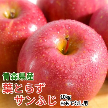 【12月出荷予定】平均糖度13度以上! 葉とらずサンふじ 約10kg おもてなし用【配送不可地域：離島・沖縄県】【1667999】