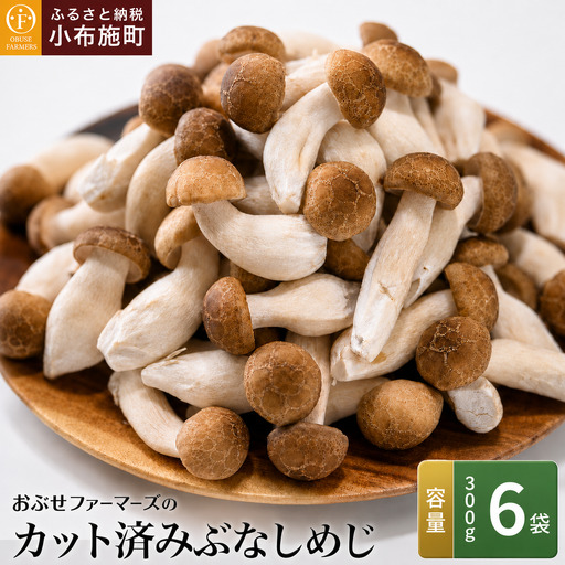  ぶなしめじ 300g × 6袋 ［おぶせファーマーズ］ きのこ キノコ 野菜 鍋 炒め物 長野 信州 ［FH-70］