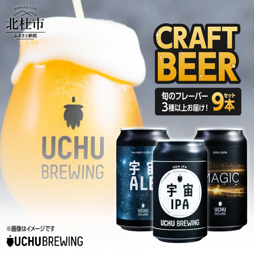 うちゅうブルーイング クラフトビール 9本 クラフトビール [h131]