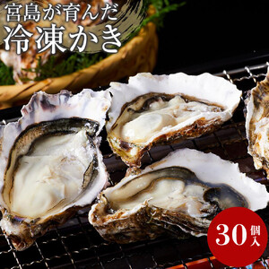 【加熱用】宮島が育んだ冷凍かき(殻付き)30個