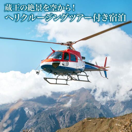 蔵王の絶景を空から!ヘリクルージングツアー付き宿泊 [04301-0943]