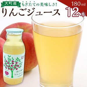 りんごジュースセット12本×180ml 大町産 りんごジュース 長野 信州