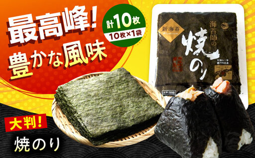田島海苔師の焼のり 新海苔PREMIUM 大判10枚 [BABD010] のり