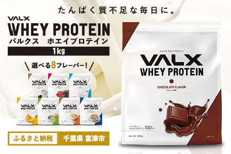 [定期便/毎月/計3回]VALX ホエイプロテイン 1kg チョコレート風味