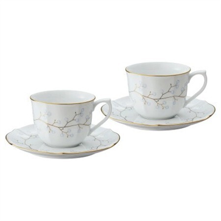 ノリタケ【ホワイトベル】コーヒーカップ＆ソーサーペア【1637851】