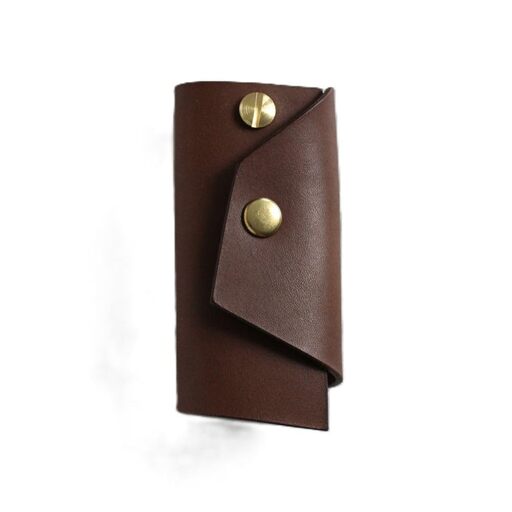 tanikoオリジナル キーケース（焦茶）《厚真町》【Taniko leather】[AXAP028]