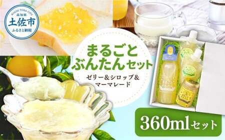 まるごとぶんたんセット 360ml 高知県土佐市 [土佐文旦産直協同組合] [BQAH012]