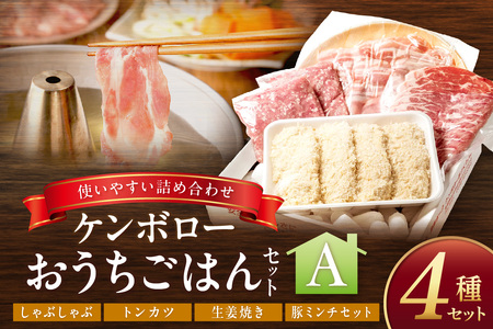 おうちごはんセットA(しゃぶしゃぶ、トンカツ、生姜焼き、豚ミンチセット) [002_1972]