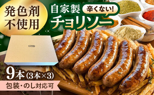 チョリソー　9本（3本入×3パック）大村市 / Torres手作りハムベーコン工房[ACYW005]