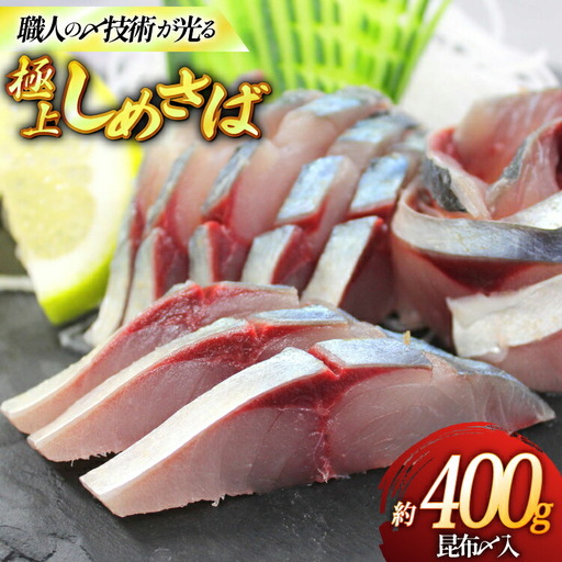 しめ鯖 冷凍 しめさば セット 100g 4 約 400