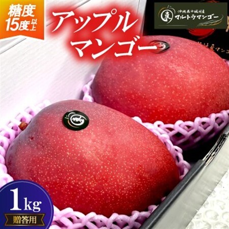 [2027年6月下旬から順次発送]マルトウマンゴーの贈答用アップルマンゴー1kg[配送不可地域:離島]