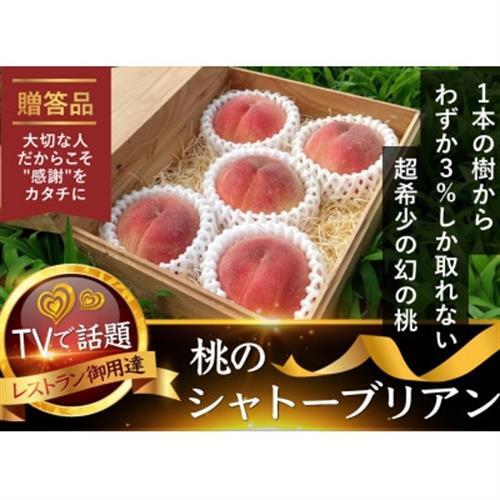 2027年発送先行受付【お家で一流レストラン御用達】桃通を唸らせる『幻のシャトーブリアン桃』【配送不可地域：離島・北海道・沖縄県・中国・四国・九州】【1676994】