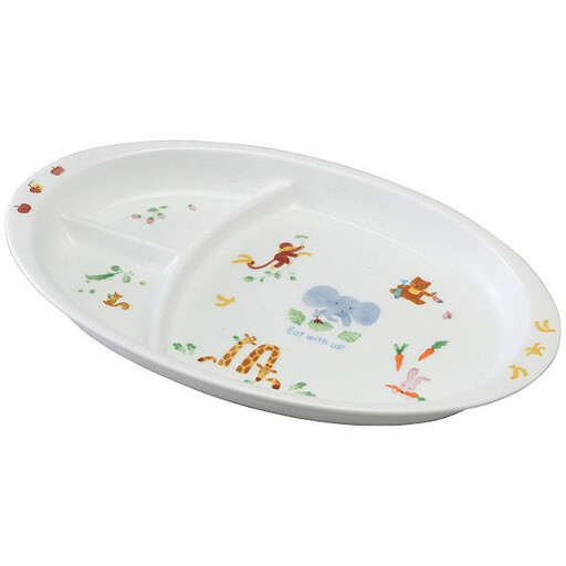ナルミ みんなでたべよっ！ キッズプレート 28cm 40433-5554