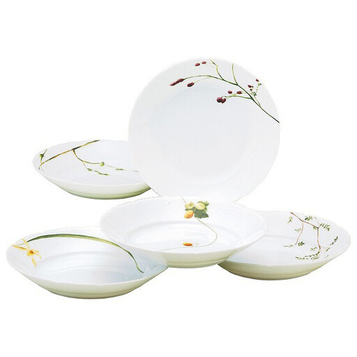 ナルミ 里花暦 カレー＆パスタプレート 21cm 5点セット 40912-32842