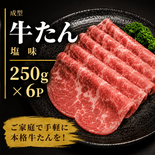 成型 牛たん 塩味 1.5kg /  和牛 牛 肉 たんタン 【ttru039A】