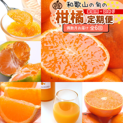 家庭用 柑橘定期便M（偶数月）全6回 ［IKE309］