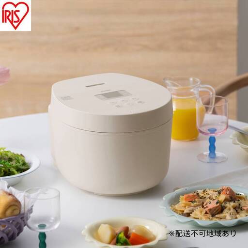 IHジャー炊飯器 5.5合 RC-ILA50-W ホワイト 炊飯器 5.5合 5合炊き ih アイリスオーヤマ おしゃれ 銘柄炊き 省エネモード パン ケーキ 一人暮らし 炊飯ジャー