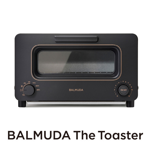 バルミューダ BALMUDA The Toaster ブラックK11A-BK／JP ｜ BALMUDA バルミューダ ザ・トースター トースター スチームトースター オーブントースター 家電 温度制御 おしゃれ スチーム機能 リビング キッチン