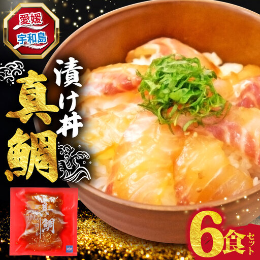 漬け丼 (真鯛) 6食セット 南予ビージョイ 鯛 D010-150022
