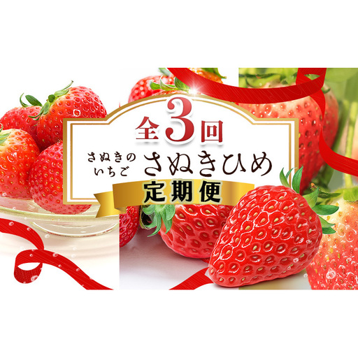 讃岐のいちご定期便(全3回)[さぬきひめ]