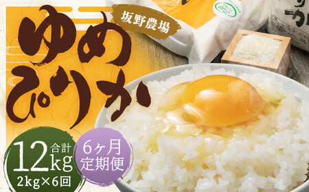 【6ヶ月定期便】らんこし米 ゆめぴりか 2kg【2024年9月下旬発送開始予定】