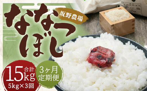 【3ヶ月定期便】らんこし米 ななつぼし 5kg