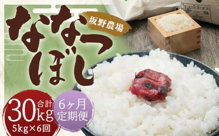 【6ヶ月定期便】らんこし米 ななつぼし 5kg【2024年9月下旬発送開始予定】