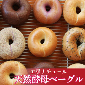 【数量限定・事前予約】『工房ナチュール』の天然酵母ベーグルセット 内容お任せ 12個 【1月発送分受付中！】