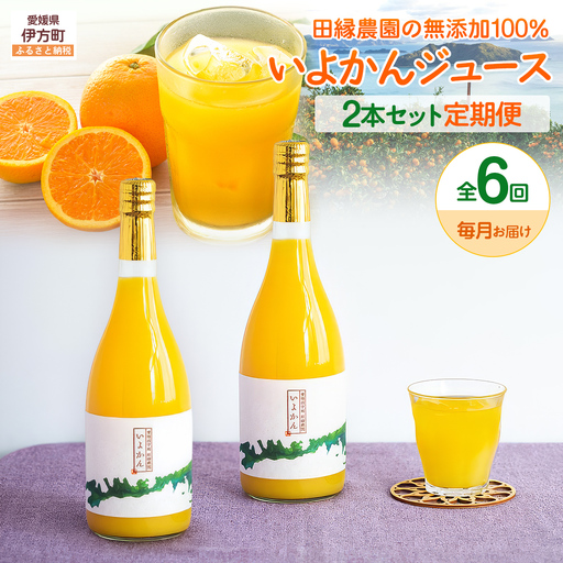 【6ヶ月定期便】田縁農園 いよかんジュースセット 全6回 IKTA055
