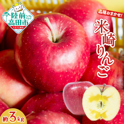 りんご 3kg 【品種おまかせ】 ★海の見えるりんご屋「つなぎ」★