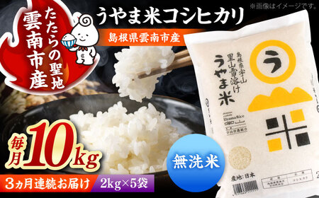 【3ヶ月定期便】無洗米 令和8年産 コシヒカリ 10kg 無洗 [AIDB085-r8] 新米