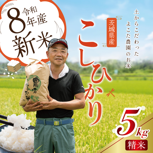 令和8年産 コシヒカリ 精米 5kg 新米 こしひかり