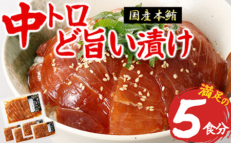 [ 20セット限定 ] 中トロ 漬け丼 マグロ専門店 50g×5袋 小分け おすすめ おいしい 刺身 産地直送 国産 三重県 海鮮 トロ 鮪 漬け 冷凍 加工品 惣菜 マグロ とろ 小分け 惣菜 人気 海鮮丼 丼 鮪 まぐろ ふるさと納税 ランキング 三重県 尾鷲市