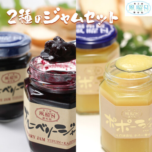 【食工房　風曜日】2種のジャムセット（ブルーベリー・ポポー）