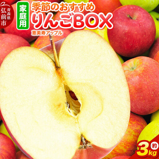 りんご 季節のおすすめBOX 家庭用 約3kg 9月発送 りんご