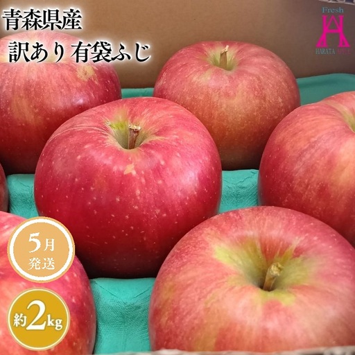 りんご 有袋ふじ 家庭用 約2kg クール便[hi-0059-012-5]