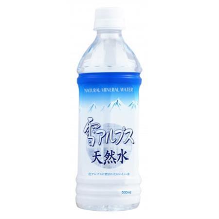 雪アルプス天然水　500ml×24本　ナチュラルミネラルウォーター【1681323】