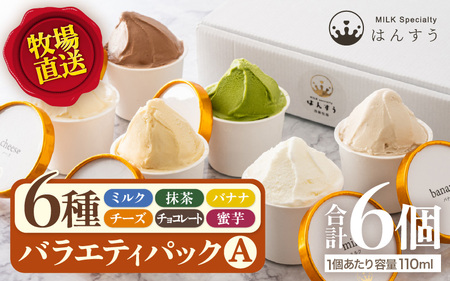 はんすうカップアイス バラエティパック A(6種類入)アイスクリーム スイーツ 詰め合わせ [A-21507]