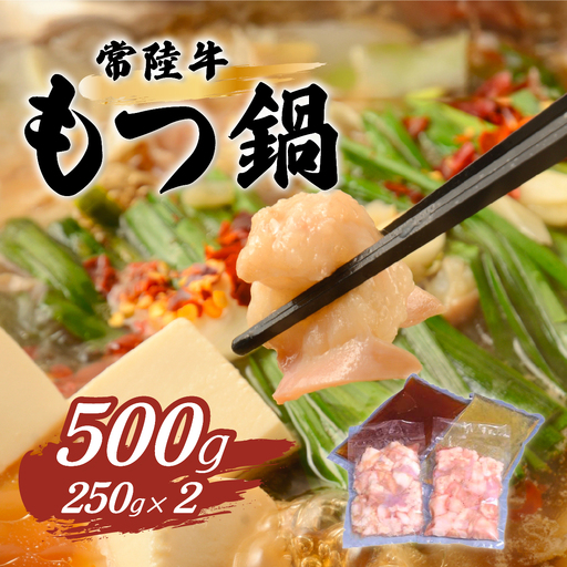 もつ鍋 セット 500g 塩 醤油 常陸牛 もつ鍋