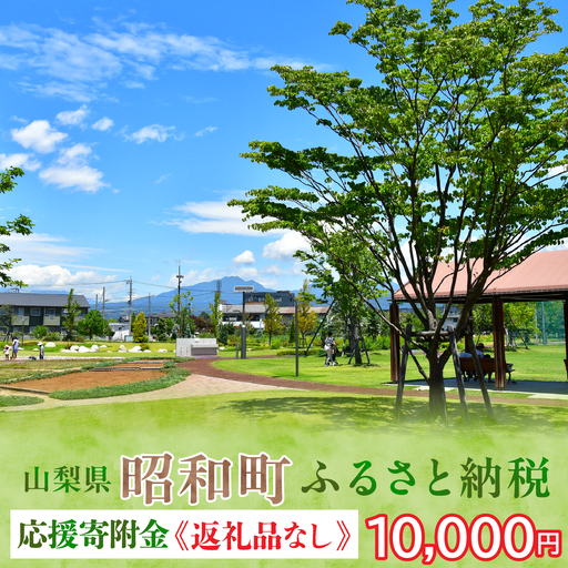 山梨県昭和町 応援寄附＜10,000円＞※返礼品なし SW001-4