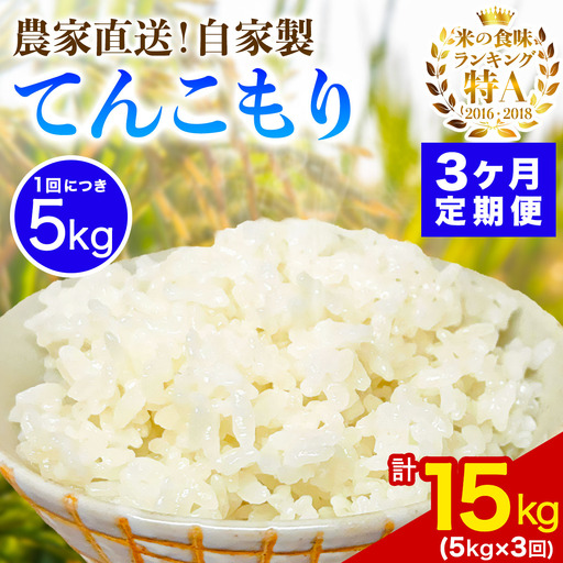 [定期便／3ヶ月連続 ]新米 [令和8年産／11月上旬より順次発送] 伊勢原産 精米5kg てんこもり 農家直送！加藤さんちのうんめぇ！自家製米 [1110]