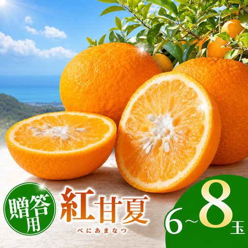 [贈答用]紅甘夏 6玉〜8玉 | 甘夏