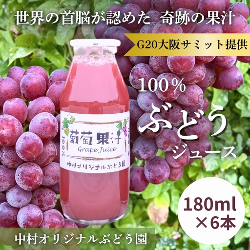 ぶどうジュース 100%  砂糖不使用 無添加 無加水　G20大阪サミット提供