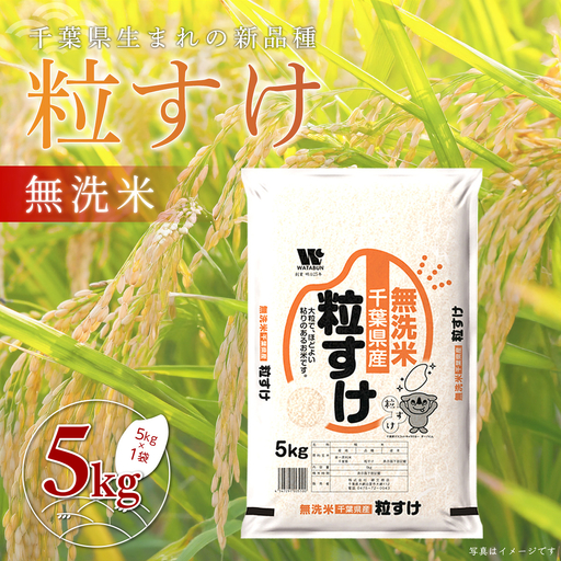 千葉県産「粒すけ」無洗米 5kg(5kg×1袋)